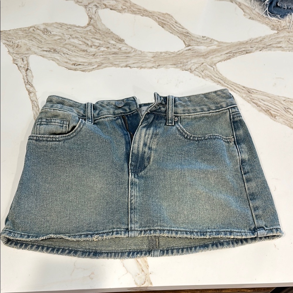 PacSun Light Blue Denim Mini Skirt WORN TWICE - Picture 1 of 3